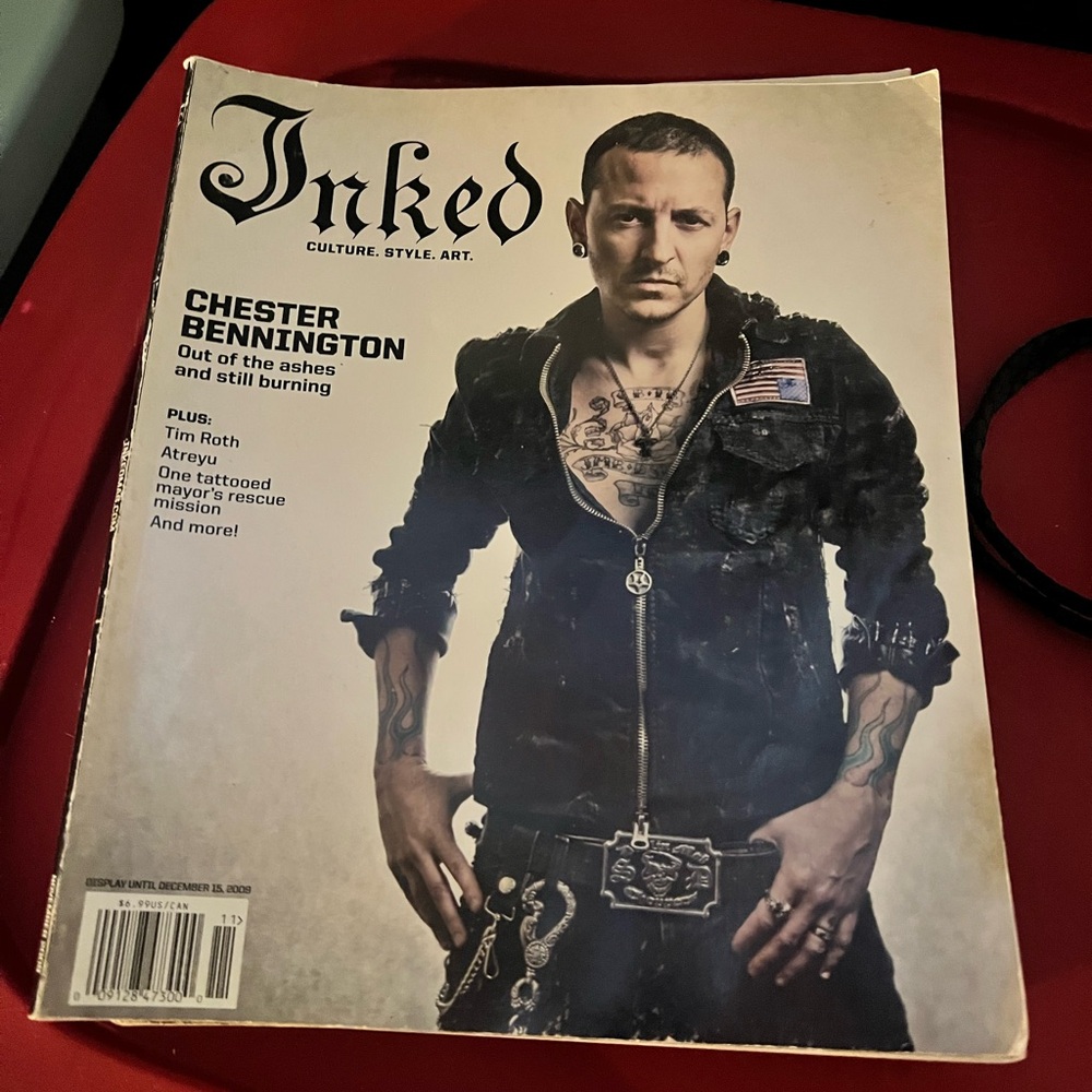Inked Magazine with Chester Bennington Cover